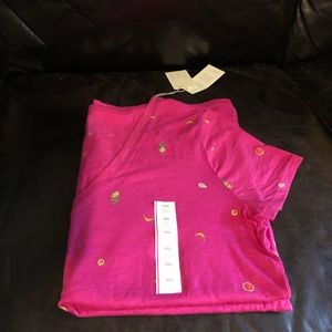 NWT pink fruit print T-shirt